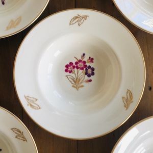 PICKARD CHINA CINDERELLA Floral Gold Bowls 5 EUC